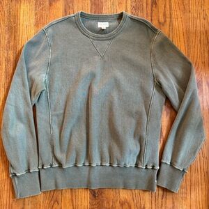 Todd Snyder Olive Green White Sweatshirt Medium